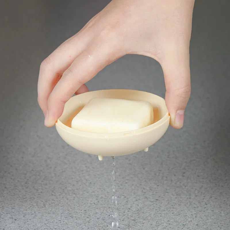 1Pc 7.5* 7.5cm Bathroom Soap Dishes Box Portable Plate Case For Home Shower Travel Hiking Soap Holder Container Soap Boxes