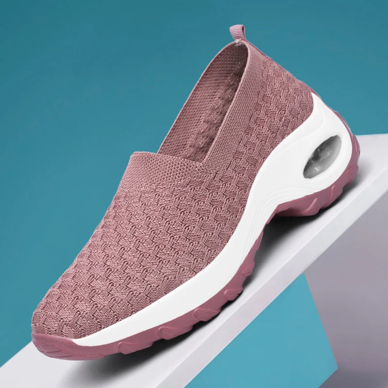 New Light Toning Shoes Women's Black Summer Mesh Shoes Trendy White Sneakers Spring 42 41 40 Indoor Shape Up Wedge