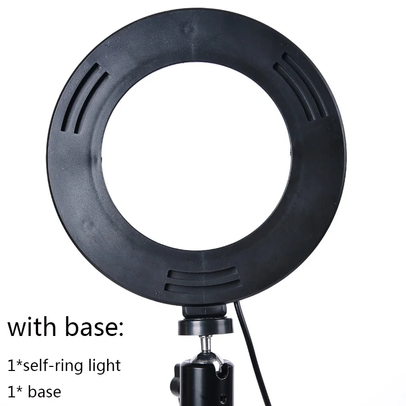 Светодиодный кольцевой светильник для селфи, светильник для селфи 3 яркости, регулируемый для видео и селфи, оборудование для фотосъемки, женский подарок