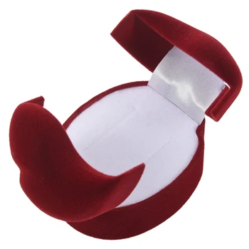 

Velvet Couple Rings Display Storage Case Xmas Gift Box Red