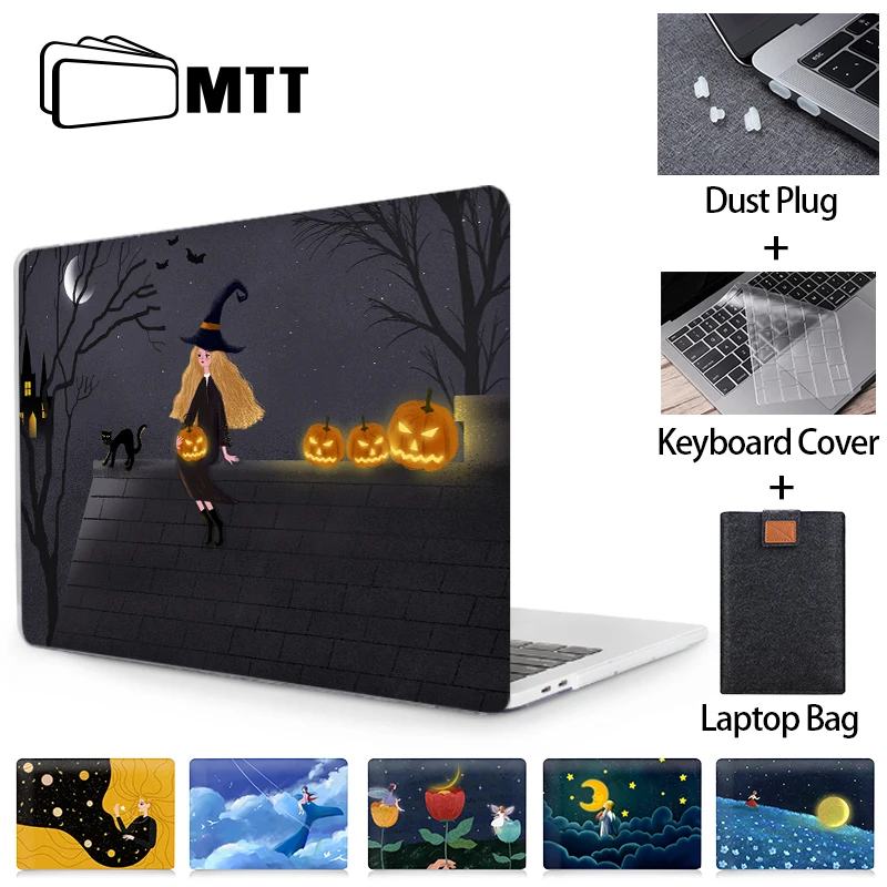 MTT мультяшный чехол для ноутбука девушек Macbook Air Pro 11 12 13 15 16 дюймов с сенсорной