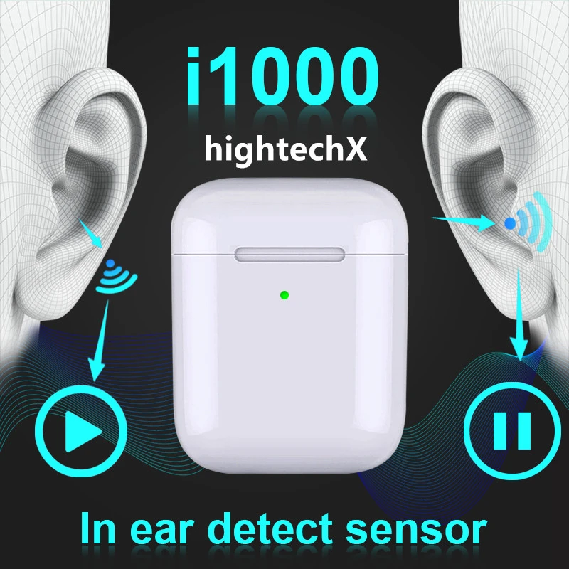 2019 i1000 tws Smart sensor 1:1 Wireless Earphone Super Bass PK i200tws W1 H1 Chip pk i10 tws i20 i60 i80 i100 i200 i500