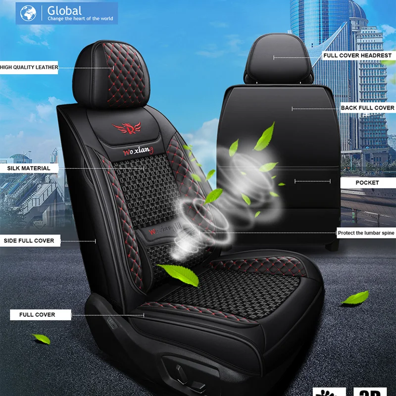 1 шт. кожаный чехол на сиденье автомобиля для geely atlas emgrand ec7 x7 аксессуары чехлы