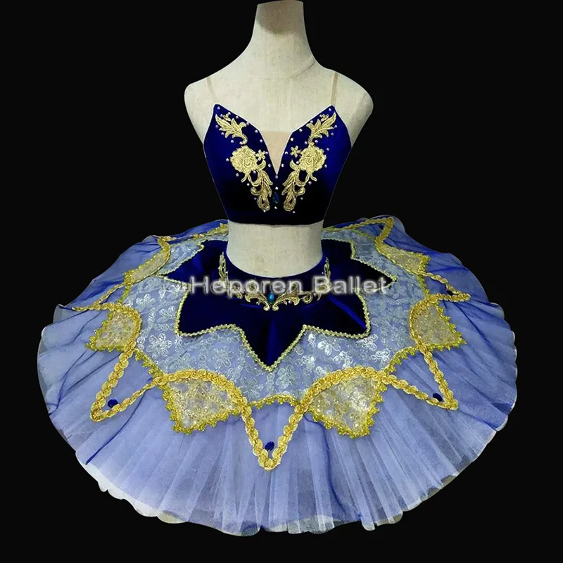 Элегантные темно-синие костюмы для танцев и балета Платье для выступлений «Le Corsaire», профессиональный классический балетный танец пачка