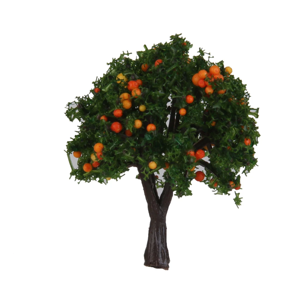 Árboles en miniatura de paisaje a escala 20x 1/300, para decoraciones de Diorama de huerto de ferrocarril