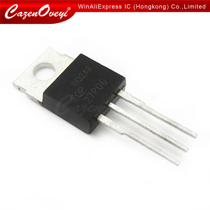

10 шт./лот FQP27P06 TO220 27P06 TO-220 60V 27A новая Оригинальная фотография