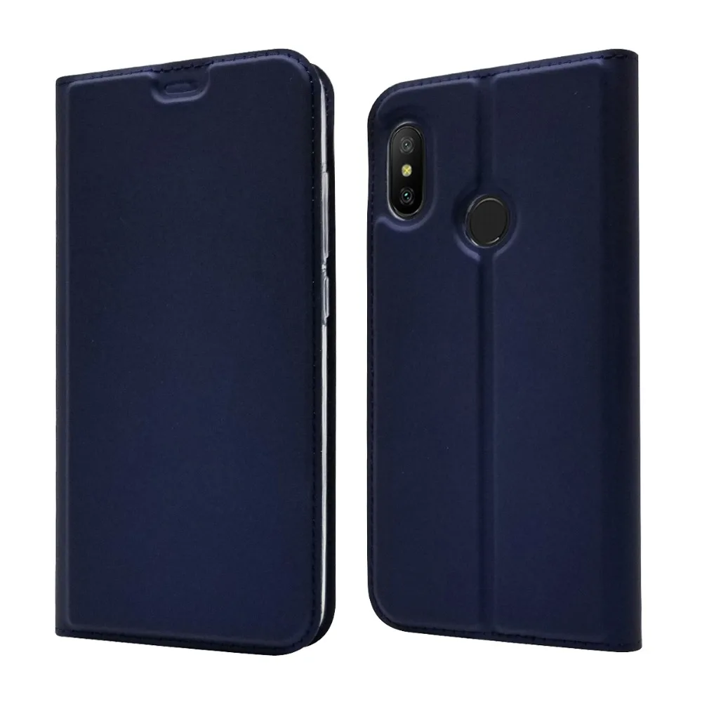 Ультратонкий чехол книжка из искусственной кожи с подставкой для Xiaomi Mi A2 Lite