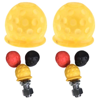 

2xCar Tow Ball Bar Durable Rubber Towing Protection Towbar Towball Cap Cover