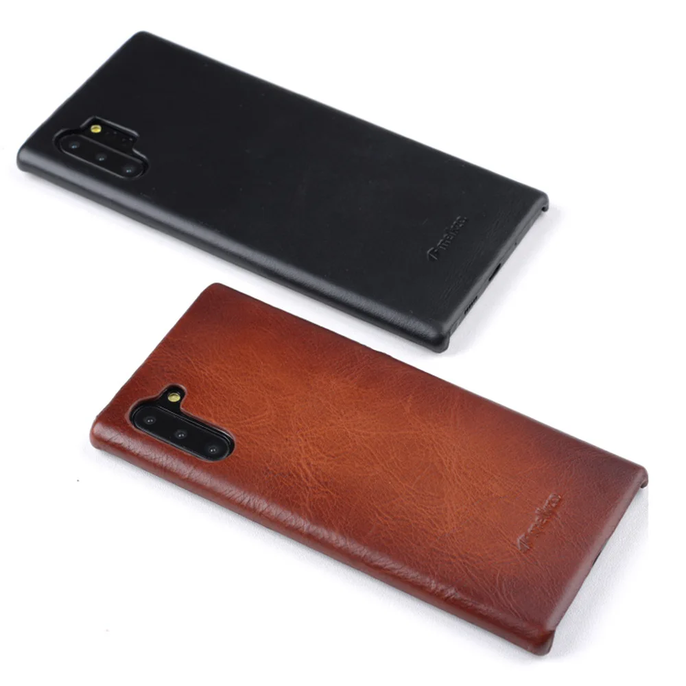 Premium Cowhide Leather Phone Case - Luxurious Back Cover for Business Professionals