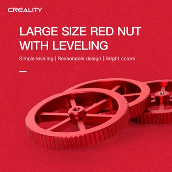 

Creality 3D 4pcs 3D Printer Hotbed Platform Upgraded Metal Hand Twist Leveling Nuts Diameter 60mm Compatible with FDM 3D Printer