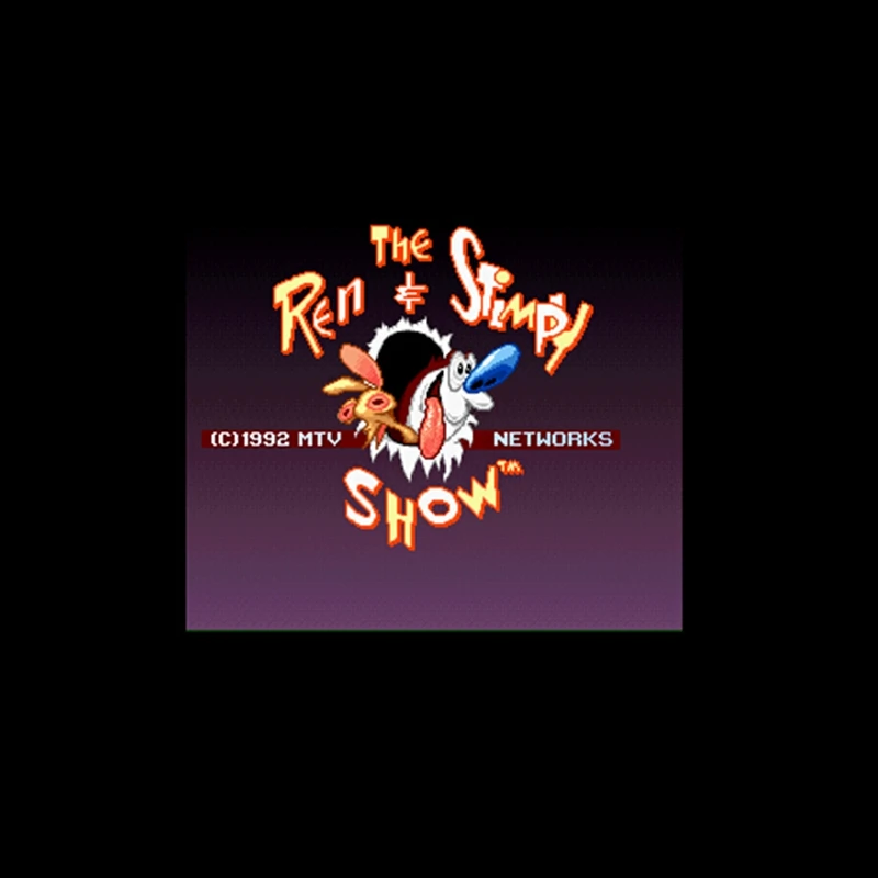 Ren& Stimpy Show, The-buckeros! Версия США 16 бит большая серая игровая карта для NTSC игрового игрока