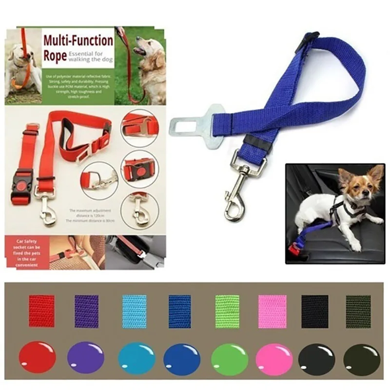 

Universal Practical Dog Cat Pet Car Seat Belt Safety Adjustable Harness Leash Travel Clip Strap Lead Car Seat Belt For Pet Dog
