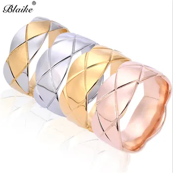 

Blaike Rose Gold/White Gold/Yellow Gold Filled Wave Rings For Women Men Party Festival Ring Punk Jewelry Best Gifts Size 5-12