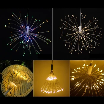

150 Led Flower Light Firework Lamp Garden String Path Light Waterproof IP65
