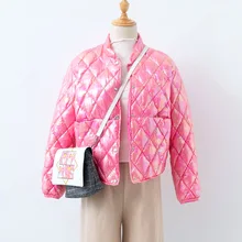Shuchan/Модная Светоотражающая Женская ультратонкая пуховая куртка, теплая пуховая парка на 90% белом утином пуху, теплая зимняя куртка на пуговицах