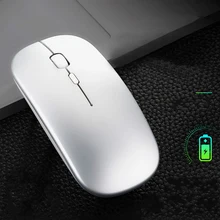 Ультратонкая 2,4 ГГц Bluetooth мышь, usb зарядка, Офисная Бесшумная беспроводная мышь для дома, офиса, компьютера, ноутбука, оптическая мышь