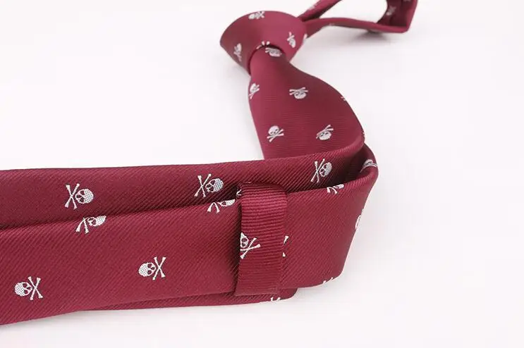 

Spot men's ldlj narrow tie high density South Korean silk special Skull Halloween Costume matching