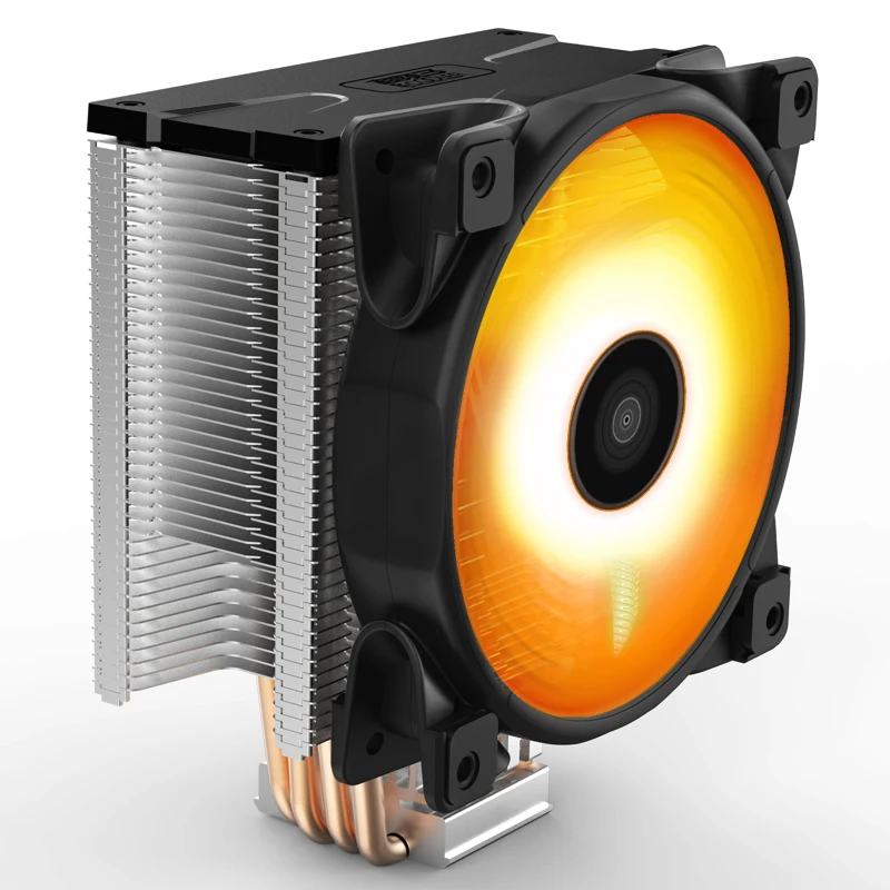  Pccooler RGB CPU Kühler für AMD/AM4/INTEL1150 1151 PWM 4PIN 120 MM/12 CM Lüfter mit 4 Cooper Heatpi