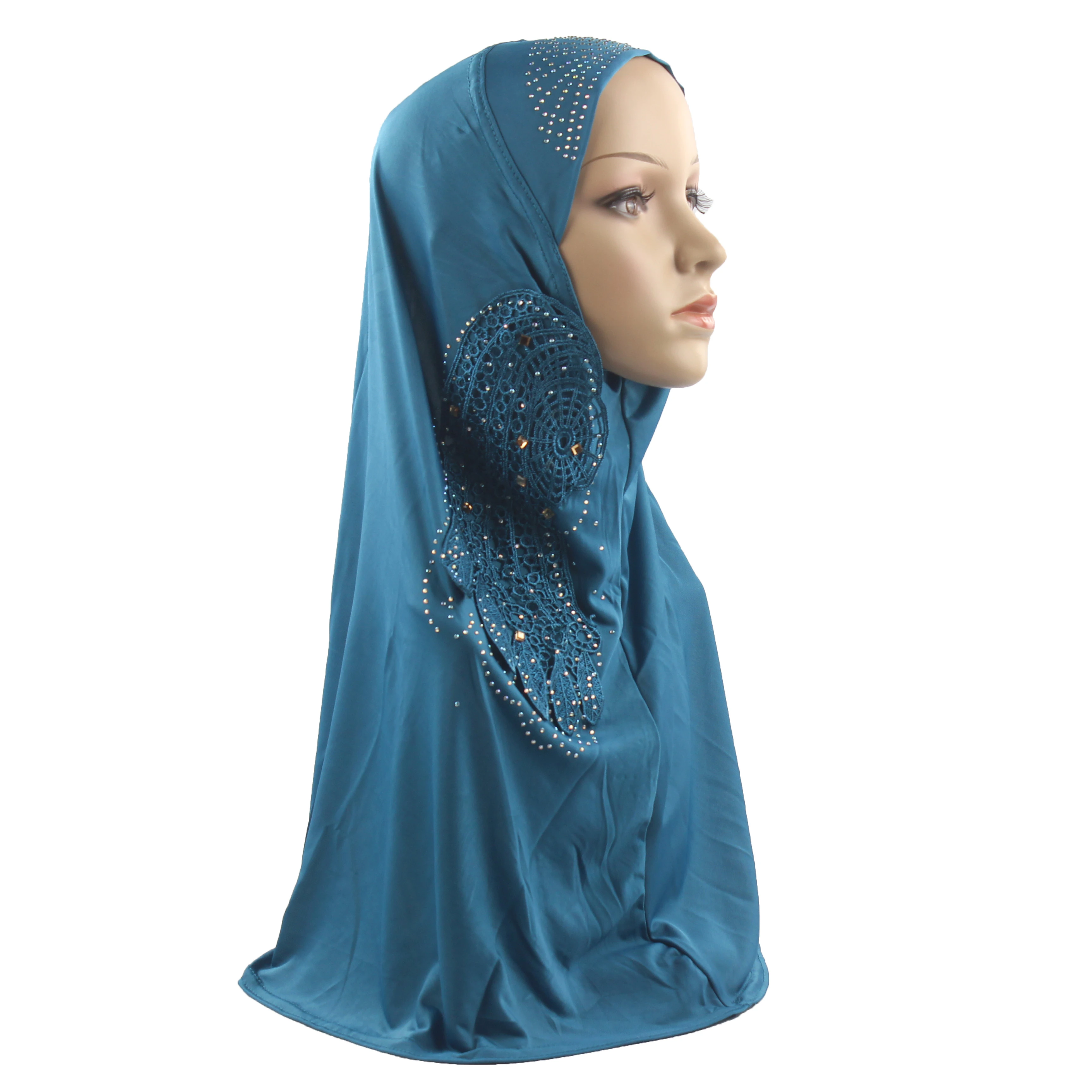 schraper Bewolkt medeleerling Moslim Hijab voor Vrouwen Meisjes Amira Hoofddoek Ijs Zijde Materiaal Mooie  Borduren Groothandel|Islamitische Kleding| - AliExpress
