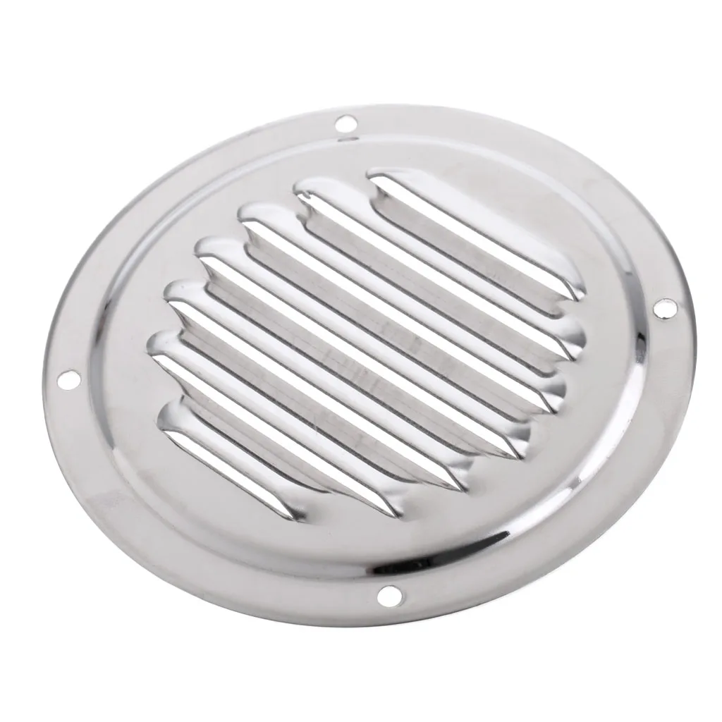 4pcs Stainless Steel Round Louvered Air Vent for Marine Boat RV Accessories