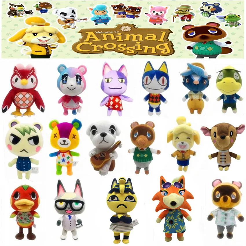 PACCHI PELUCHE PARCHES STITCHES PLUSH TOY 20cm ANIMAL CROSSING