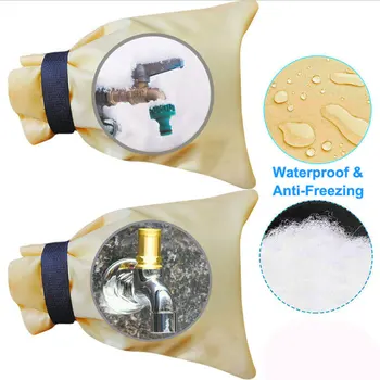 

42D Oxford Coth Water Faucet Cover Protector Outdoor Faucet Tap Covers For Winter Anti Frozen Protector Reusable Insulation 6 Co