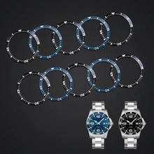 38 мм, черное, синее стекло, керамическое покрытие, вставка для Longines Conquest L3 41 мм, циферблат, мужские часы, циферблат, часы, Сменные аксессуары