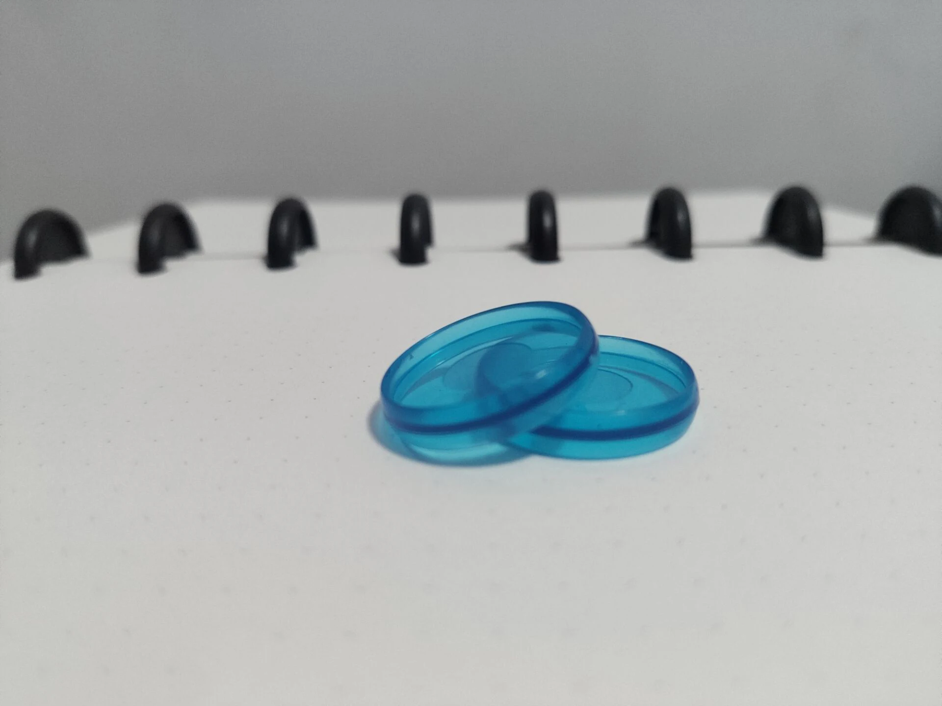 Transparent 24mm 6 шт красочный блокнот диск свободная книга связывающее кольцо диски дуги Грибное отверстие блесток связующее кольцо Пряжка офис диск-связывание поставка - Цвет: Transparent 24mm