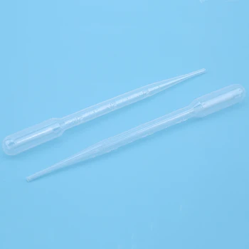 

100 Pcs 3ML Transparent Plastic Disposable Pipet Droppers Transfer Pipettes Wine And Drink Burette Bar Supplies Home Accessories