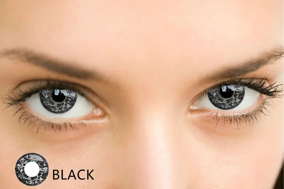 Beautiful Pupil Color Contact Lenses Monthly Throw Female Path 14mm Cute Multicolor Party Gift Cartoon Girl Decoration Cosplay