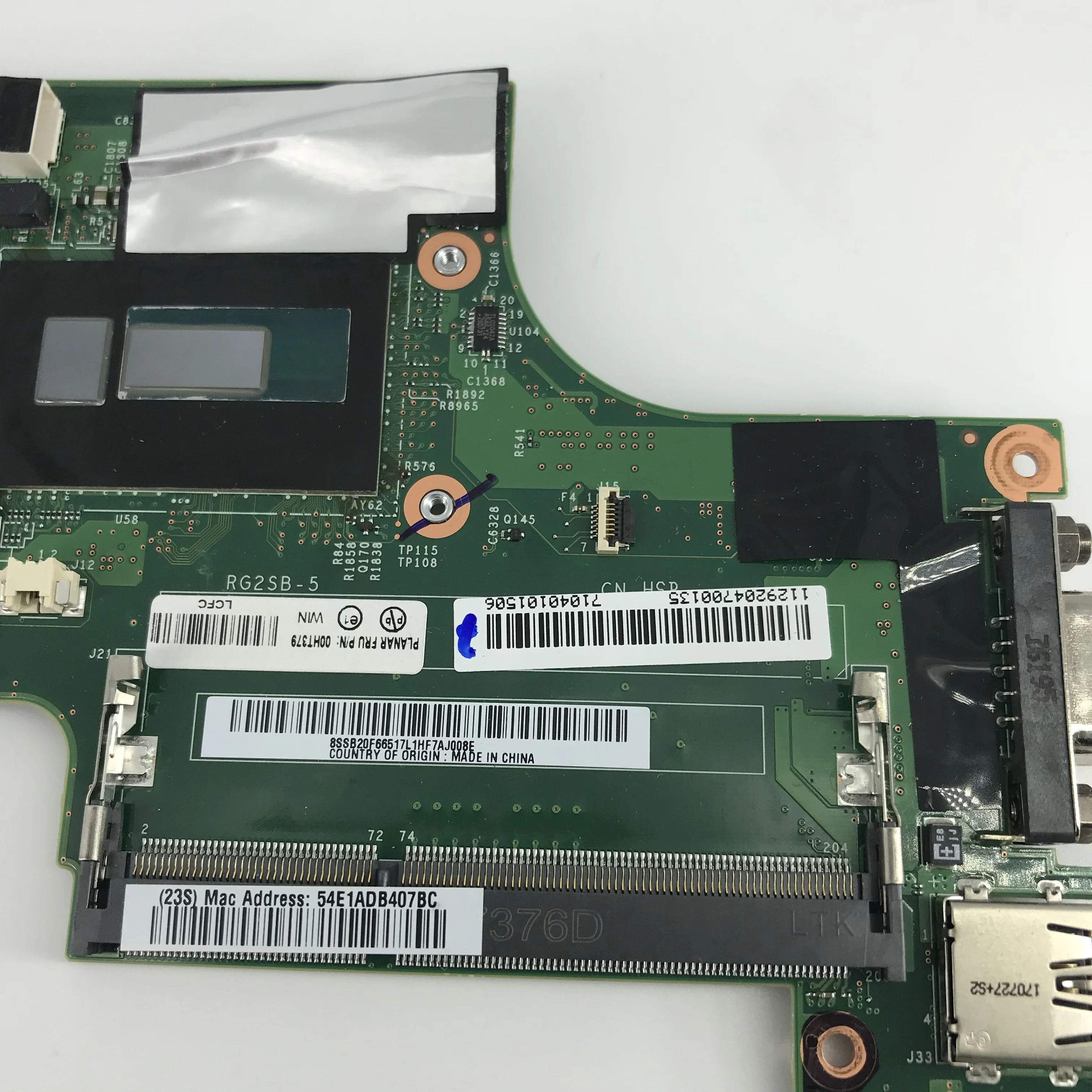 discount  Brand  For lenovo x250 laptop motherboard 00HT379 VIUX1 NM-A091 SR23Y I5-5200U mainboard