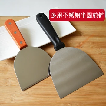 

Stainless steel cooking frying shovel iron scraper hand grilled cake steak food spade flat shovel kitchen Japan teppanyaki tool