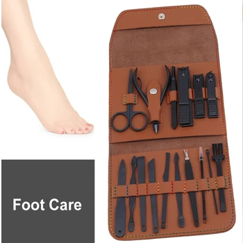 

Nail Clippers Set 16PCS/Set Nail Art Tools Manicure Set Stainless Steel Nail Clipper Kit Art Beauty Tools Sets With Case