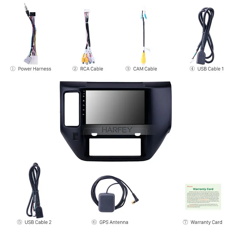 Perfect Harfey Android 8.1 9 inch HD Touchscreen GPS car Radio for 2011 2012-2015 Nissan Patrol with Bluetooth WIFI support Carplay SWC 3