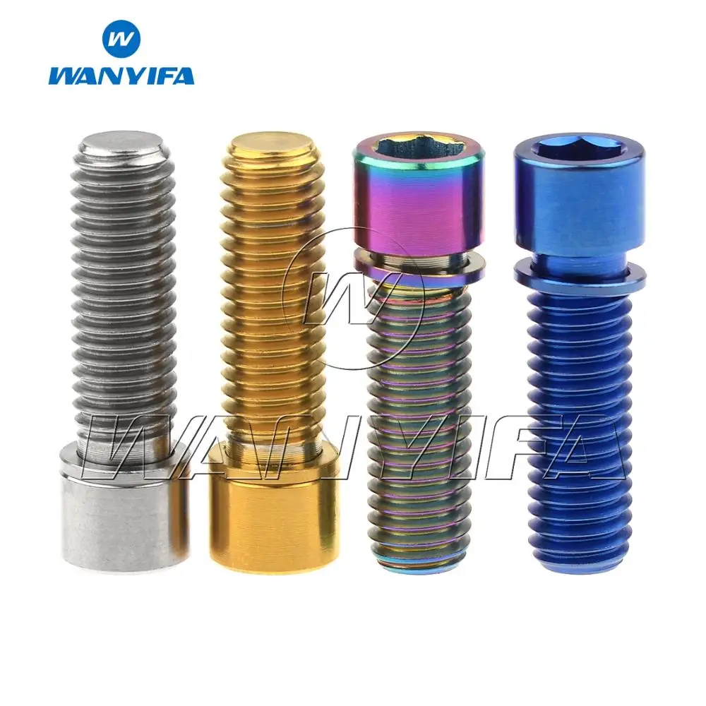 Wanyifa Titanium Bolt M8x20 M8x25mm Allen Key Small Head Screws For