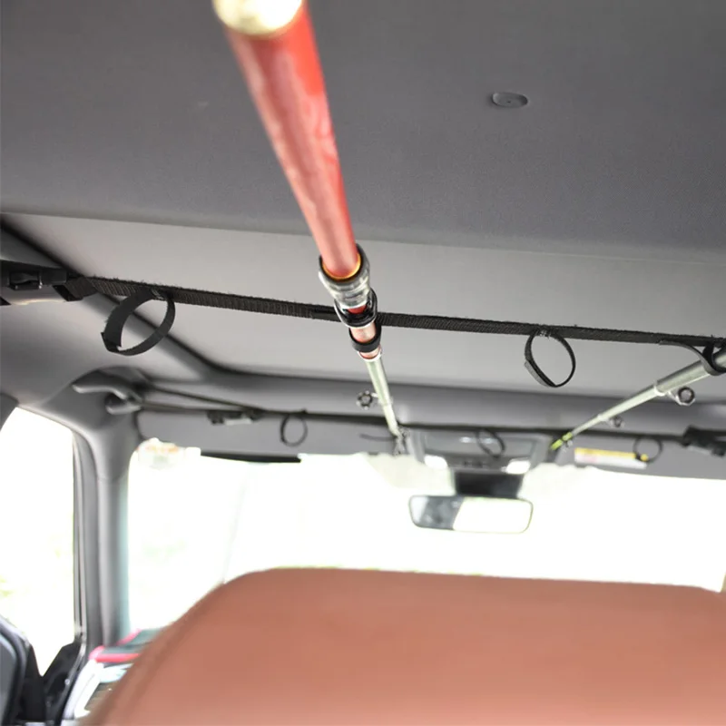 

1pcs Car Fishing Rod Fixing Strap Adjustable Wear-resistant Durable Holder Belt SEC88