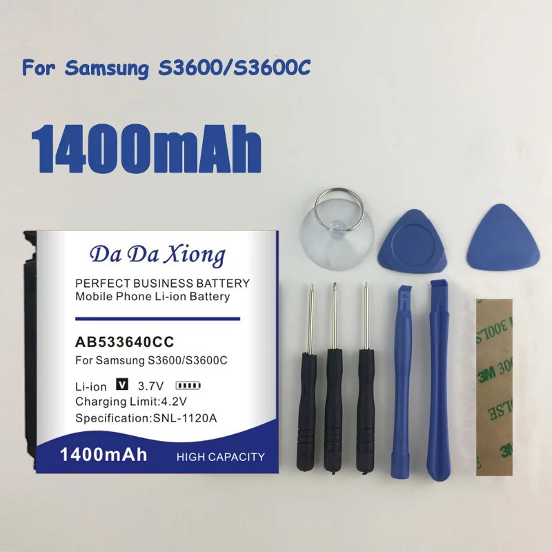 

1400mAh AB533640CC AB533640CU Battery For Samsung S3600,S3600C,SGH-F330,SGH-F338,SGH-F490,SGH-J630,SGH-J638 SGH-G400,SGH-G600