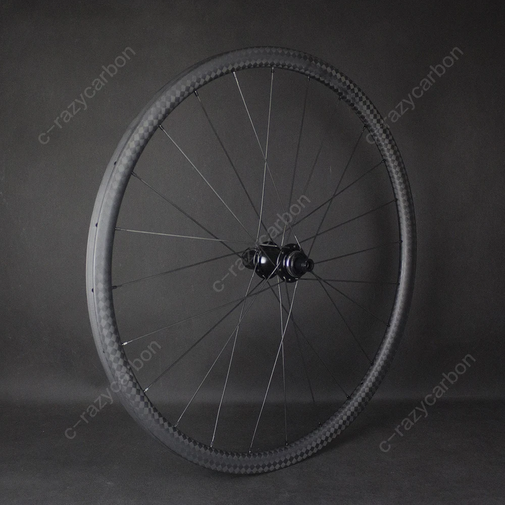 

Free Shipping 12K Tubeless Road Bike Carbon Wheels Disc Brake China Wheels Depth Disc Brake Center Lock 100*12/142*12