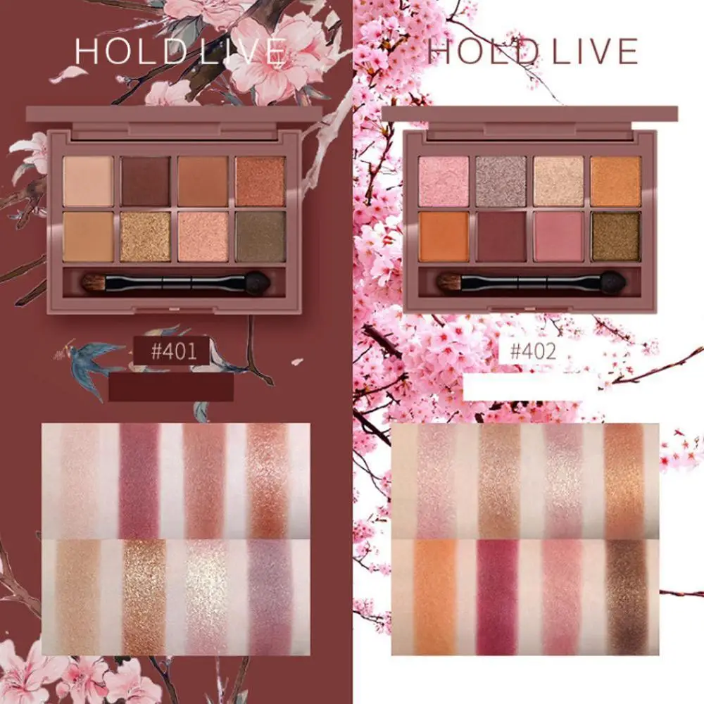 HOLD LIVE Taoyuan Secret Eye Shadow Disk Parity Net красные ленивые тени для век Vibrato матовый китайский макияж глянцевый три в одном