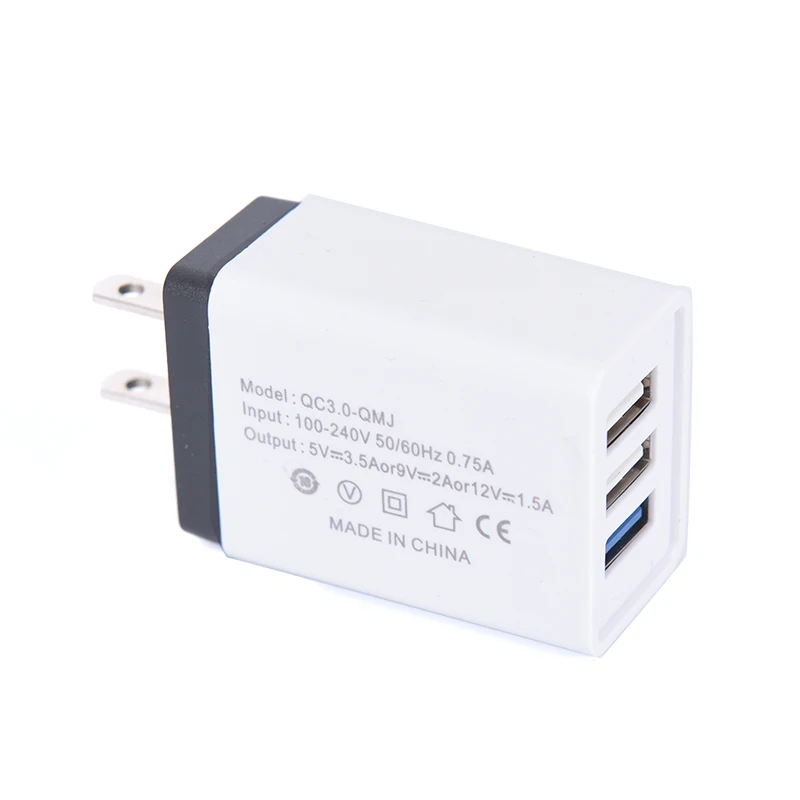 4 порта QC3.0 Универсальный быстрый USB зарядное устройство адаптер для Android iPhone ноутбук синий, серый, оранжевый, черный, красный