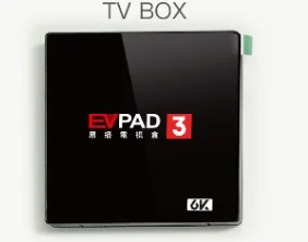 [Подлинный] iptv для оптоволокна Evpad 3/3 PLUS/3 MAX+ ТВ-приставка пожизненная прямая трансляция ТВ-кино драма порно VOD/воспроизведение поддержка 4,1 BT 2,4/5 ГГц wifi