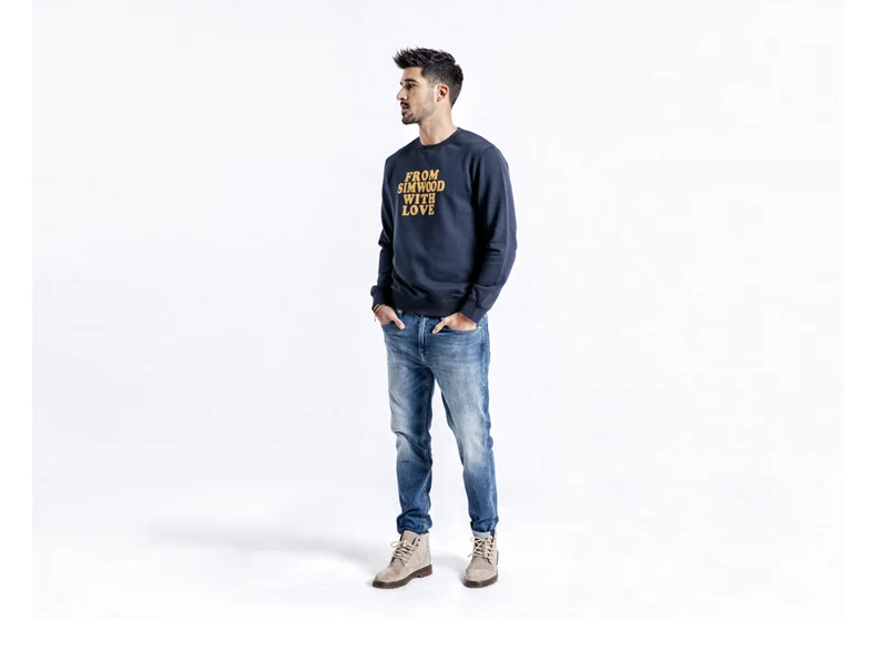 SIMWOOD, вареные, облегающие джинсы, мужские, классические, Ретро стиль, высокое качество,, осень, новые, повседневные, уличные, джинсовые брюки, 190026