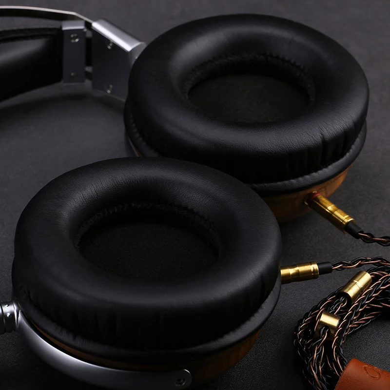 Fone de Ouvido Áudio com Fio Grave e Som Dobrável Hifi Madeira Alta Qualidade Quente Música 50mm Dinâmico - Image 2