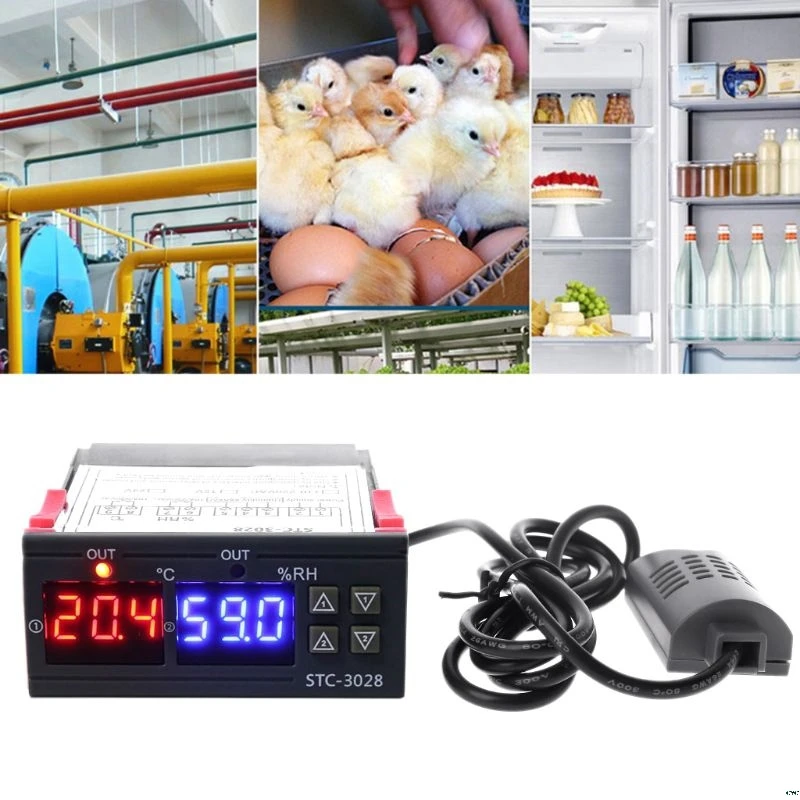 

Digital Thermostat Humidistat Humidity & Temperature Controller AC 110V 220V 10A