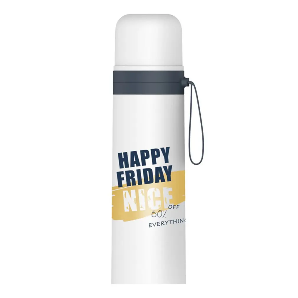 

500ml Water Bottle Sports Vacuum Flask Lottery 304 Stainless Steel Drinks Bottle Universal Travel Coffee Mug