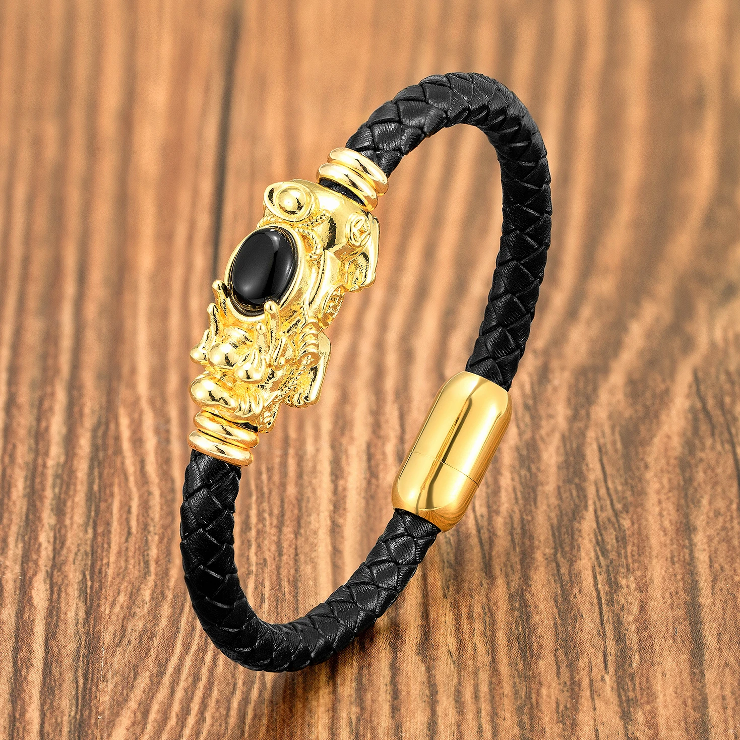 Braided Leather Bracelet Women | Feng Shui Leather Bracelet