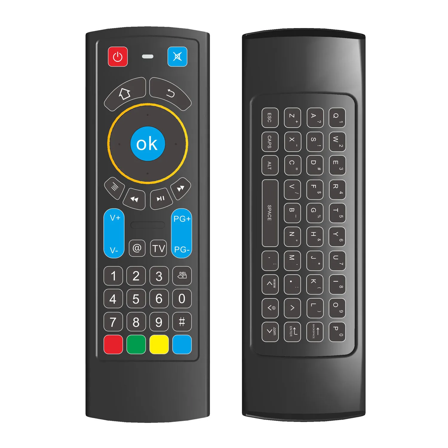 Fire TV Remote Control Replacement with Keyboard and IR Learning ...
