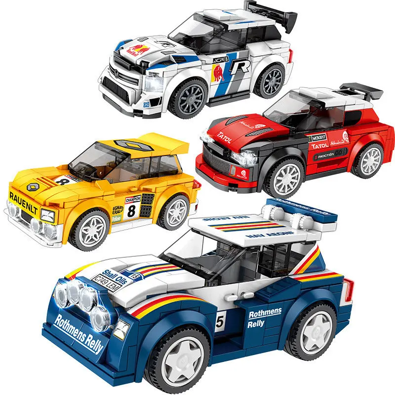 Creator Technic Metro 6R4 R5 Макси турбо Чемпион Супер гоночный автомобиль запчасти ралли строительные блоки наборы Кирпичи Детские комплекты MOC - Цвет: Without Original Box