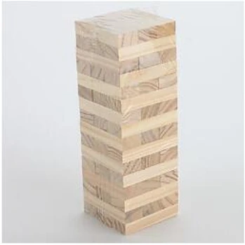 

Wooden Stacking Tumbling Tower Game Like Jenga Kids Family Traditional Board New MIS 95AE