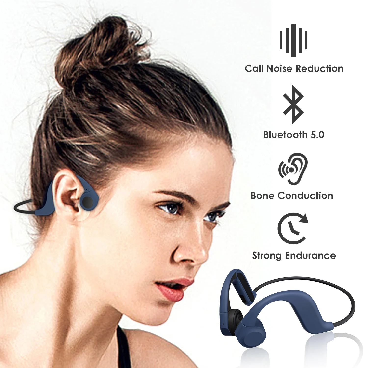 Mp3 плеер BBGear X9 костной проводимости со встроенной памятью 8 ГБ водонепроницаемая